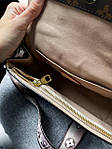 Жіноча сумка Louis Vuitton (коричнева) стильна модна містка сумка art0353топ, фото 5