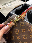 Жіноча сумка Louis Vuitton (коричнева) стильна модна містка сумка art0353топ, фото 9