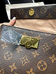 Жіноча сумка Louis Vuitton (коричнева) стильна модна містка сумка art0353топ, фото 10