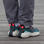 Чоловічі кросівки Reebok Zig Kinetica II Edge Black Blue (блакитні) модні зимові кросівки 1572 Рибоктоп, фото 7