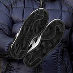 Чоловічі кросівки Adidas Campus Black White (чорні з білим) низькі стильні осінні кеди I1519топ, фото 9