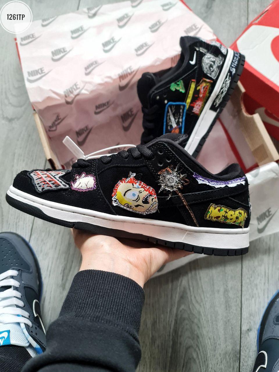 Чоловічі кросівки Nike SB Dunk Low Neckface (чорні) модні демісезонні кроси 1261TP Найктоп, фото 1