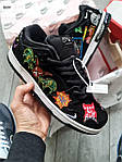 Чоловічі кросівки Nike SB Dunk Low Neckface (чорні) модні демісезонні кроси 1261TP Найктоп, фото 7