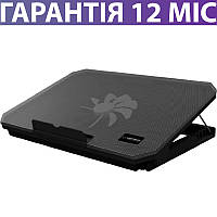 Охолоджуюча Підставка Для Ноутбука 15.6" Esperanza Samum з підсвічуванням, чорна, з регулюванням висоти