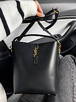 Женская сумка Yves Saint Laurent (чёрная) вместительная модная повседневная сумка art0350 vkros
