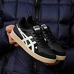 Чоловічі кросівки Asics Black Beige (чорні з білим і бежевим) демісезонні повсякденні кеди I1593топ, фото 7