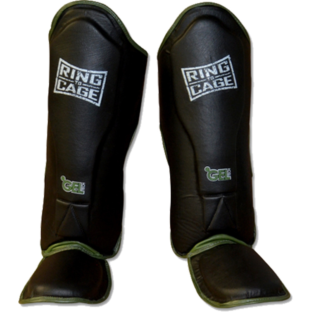 Щитки для захисту ніг RING TO CAGE Platinum GelTech RC15LE S, Чорний, фото 1