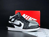 Мужские зимние кроссовки Nike Air Jordan (черные с белым) модные повседневные кроссы 11964 Найктоп