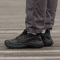 Мужские кроссовки Reebok Zig Kinetica II Edge Black (черные) модные зимние кроссовки 1571 Рибок vkros