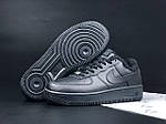 Чоловічі зимові кросівки Nike Air Force (чорні) модні повсякденні кроси 11966 Найктоп, фото 7