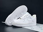 Чоловічі зимові кросівки Nike Air Force (білі) модні повсякденні кроси 11967 Найктоп, фото 2