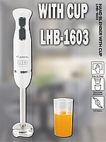 Погружной блендер Hand Blender With Cup LHB-1603 250 Вт | Кухонный ручной миксер со стаканом