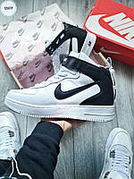 Мужские зимние кроссовки Nike Air Force Hight Winter (белые) модные повседневные кроссы 1260TP Найк cross