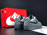 Чоловічі зимові кросівки Nike Air Force (сірі) модні повсякденні кроси 11968 Найктоп, фото 2