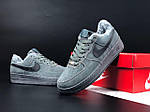 Чоловічі зимові кросівки Nike Air Force (сірі) модні повсякденні кроси 11968 Найктоп, фото 3