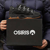 Мужские кроссовки Osiris D3 Black Brown (чёрные с коричневым) стильные спортивные осенние кроссы I1489 house