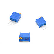 Потенціометр 3296. Резистор підлаштування багатооборотний. Набір з 15 ...