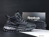 Женские кроссовки Reebok Zig Kinetica Fit (черные) модные зимние кроссовки 11972 Рибок тренд