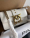Жіноча сумка Pinko White Premium (біла) стильна красива модна сумочка Gi91063топ, фото 4
