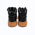 Чоловічі зимові кросівки Nike Air Force Gore-Tex (чорні) високі модні повсякденні кеди 1740топ, фото 4
