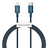 Кабель зарядный Baseus USB C - Lightning Superior Series PD 20W 1 м Blue (CATLYS-A03), фото 8