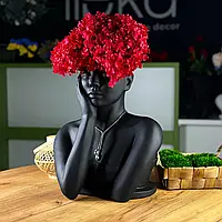 Ваза для квітів Lipka "Tina" колір чорний
