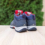 Чоловічі кросівки Adidas Climaproof (сині з червоним) модні зимові кросівки 4053 Адідас топ, фото 2