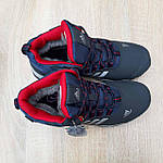 Чоловічі кросівки Adidas Climaproof (сині з червоним) модні зимові кросівки 4053 Адідас топ, фото 5