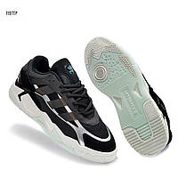 Мужские кроссовки Adidas Niteball II (чёрные с белым) стильные повседневные кроссы для спорта 1197TPтоп