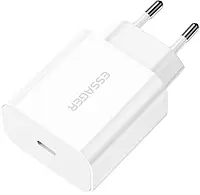 Зарядное устройство Essager Vanjane Travel Phone Charger Set PD20W (no cable) EU White (ECTC-FJB02-P)