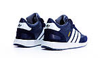 Чоловічі зимові кросівки Adidas INIKI mid Winter (сині з білим) теплі практичні кроси з хутром К14498топ, фото 7
