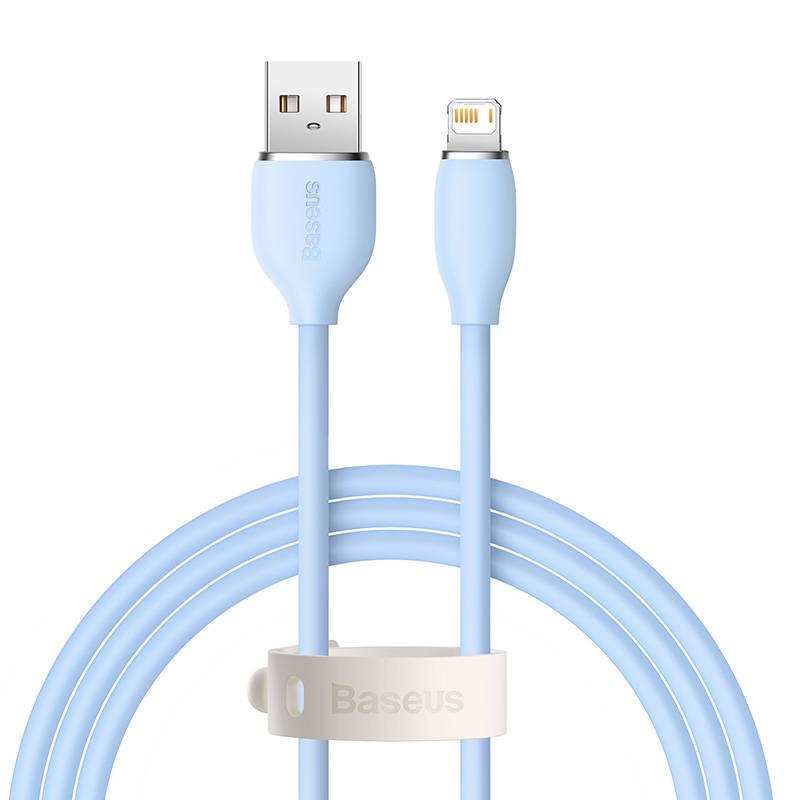 Кабель зарядный Baseus USB - Lightning Jelly 2.4A 2 м Blue (CAGD000103)