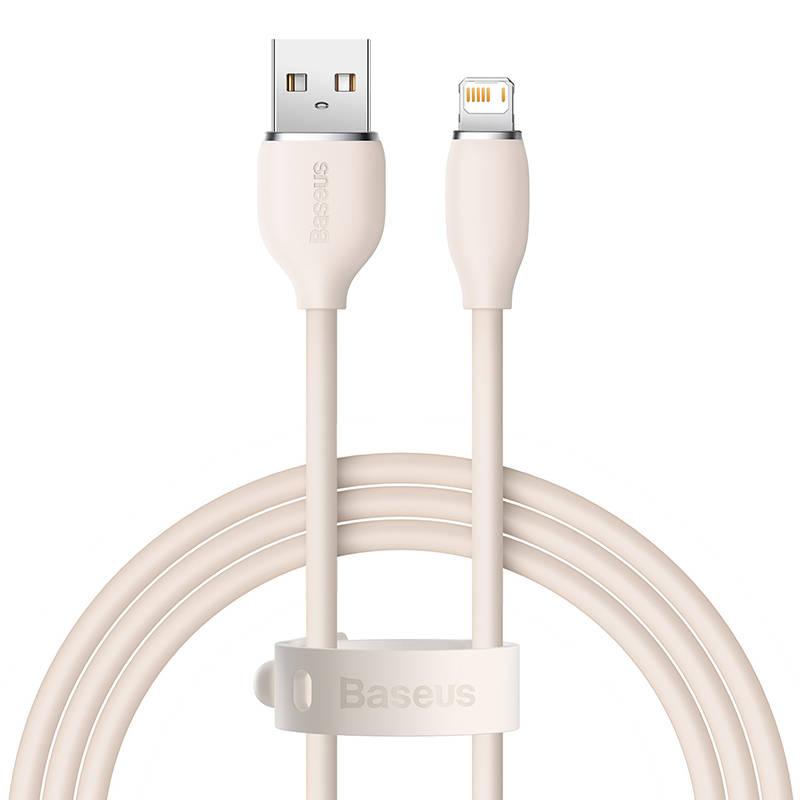 Кабель зарядный Baseus USB - Lightning Jelly 2.4A 2 м Pink (CAGD000104)