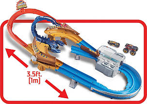 Моторизований Трек Хот Вілс Жало скорпіона Hot Wheels Monster Trucks Scorpion Raceway Boosted Set, фото 4