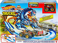 Моторизированный Трек Хот Вилс Жало скорпиона Hot Wheels Monster Trucks Scorpion Raceway Boosted Set