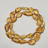 Буси натуральний цілісний природний бурштин галтівка 10-12 мм вага 17 г, фото 3