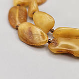 Буси натуральний цілісний природний бурштин галтівка 10-12 мм вага 17 г, фото 4