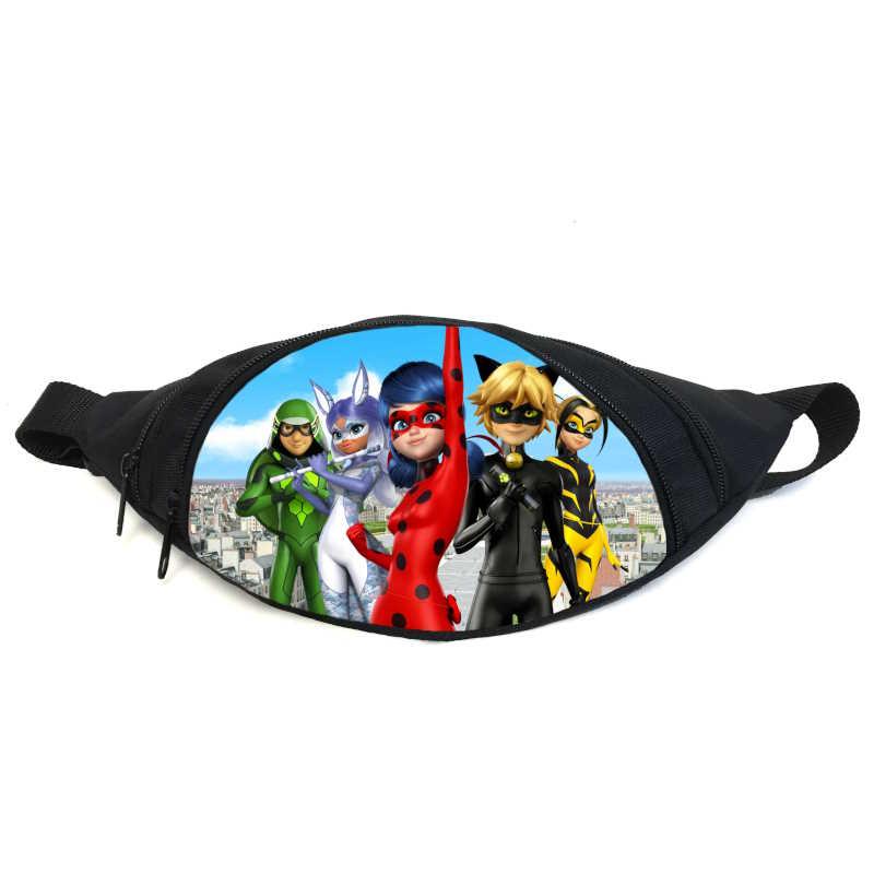 Поясна сумка Бананка Леді Баг (GBM013) Gear Bag чорна, фото 1