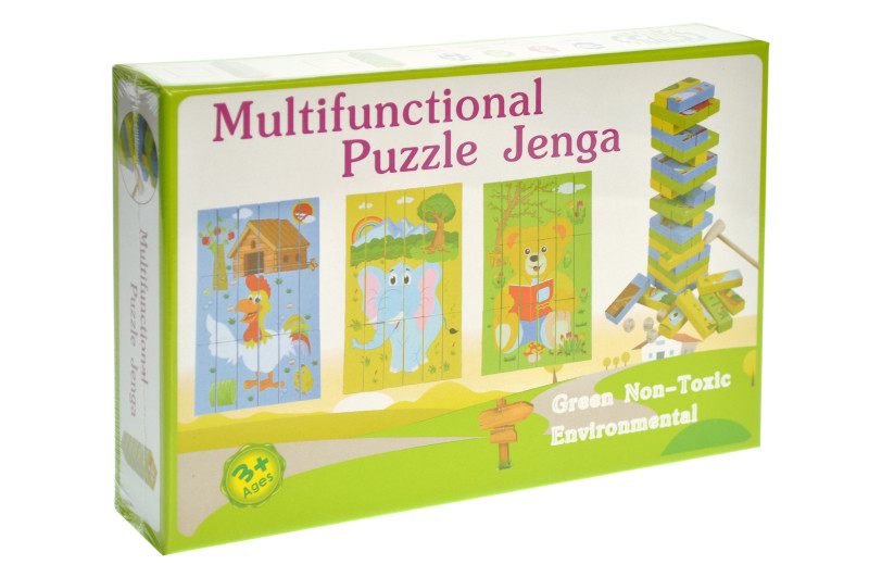 Дерев'яний джанга-пазл Multifunctional Puzzle Jenga Strateg (30980) від магазину style & step