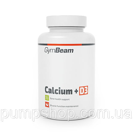 Кальцій-витамін Д3 GymBeam Calcium + D3 120 капс., фото 2
