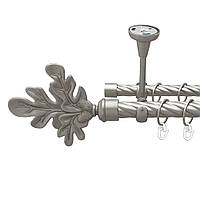 Карниз Orvit Листок Дуба металлический двухрядный открытый до потолки скрученная труба кольцо металлическое