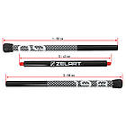 Палка гімнастична 3-х секційна Body Bar Zelart FI-9994-9 вага 9кг чорний-білий, фото 6