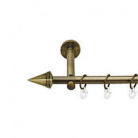 Карниз Orvit Конус металлический однорядный цилиндр (16 см) ГЛАДКАЯ труба кольцо металлическое АКВАРИЯ 16 мм