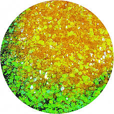 ГЛІТЕР СУХИЙ ГОЛОГРАФІЧНИЙ CHAMELEON MIX CHUNKY GLITTER 10 g, фото 5