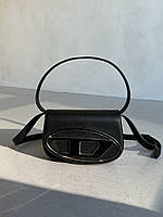 Женская сумка Diesel 1dr Black (черная) стильная модная роскошная сумочка AS441 тренд