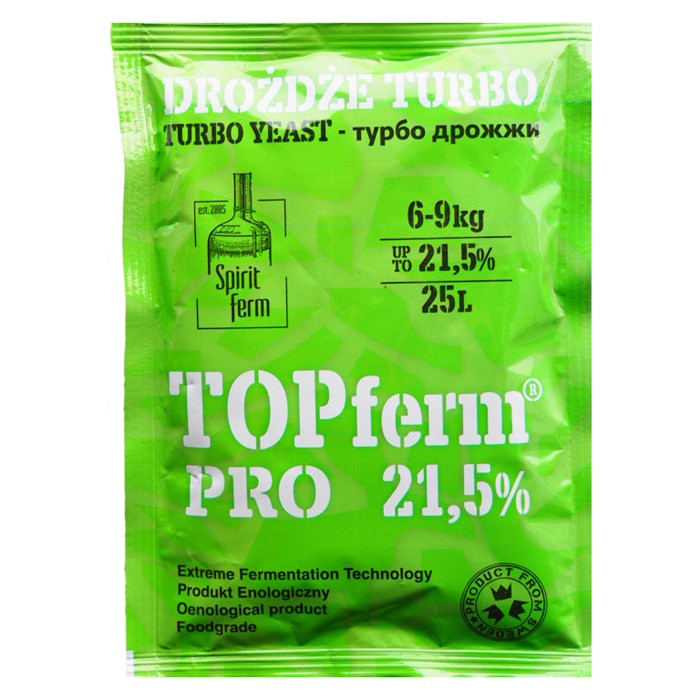 Дріжджі сухі турбо Spiritferm x-pure 9,5kg