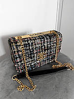 Женская сумка Chanel Tweed (цветная) роскошная сумочка на декоративной цепочке Gi5224 vkros