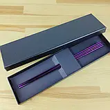 Палички для їжі/суші з неіржавкої сталі 304 у подарунковому пакованні, фото 7