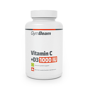 Вітамін С + Д3 GymBeam Vitamin C + D3 1000 IU 90 капс.