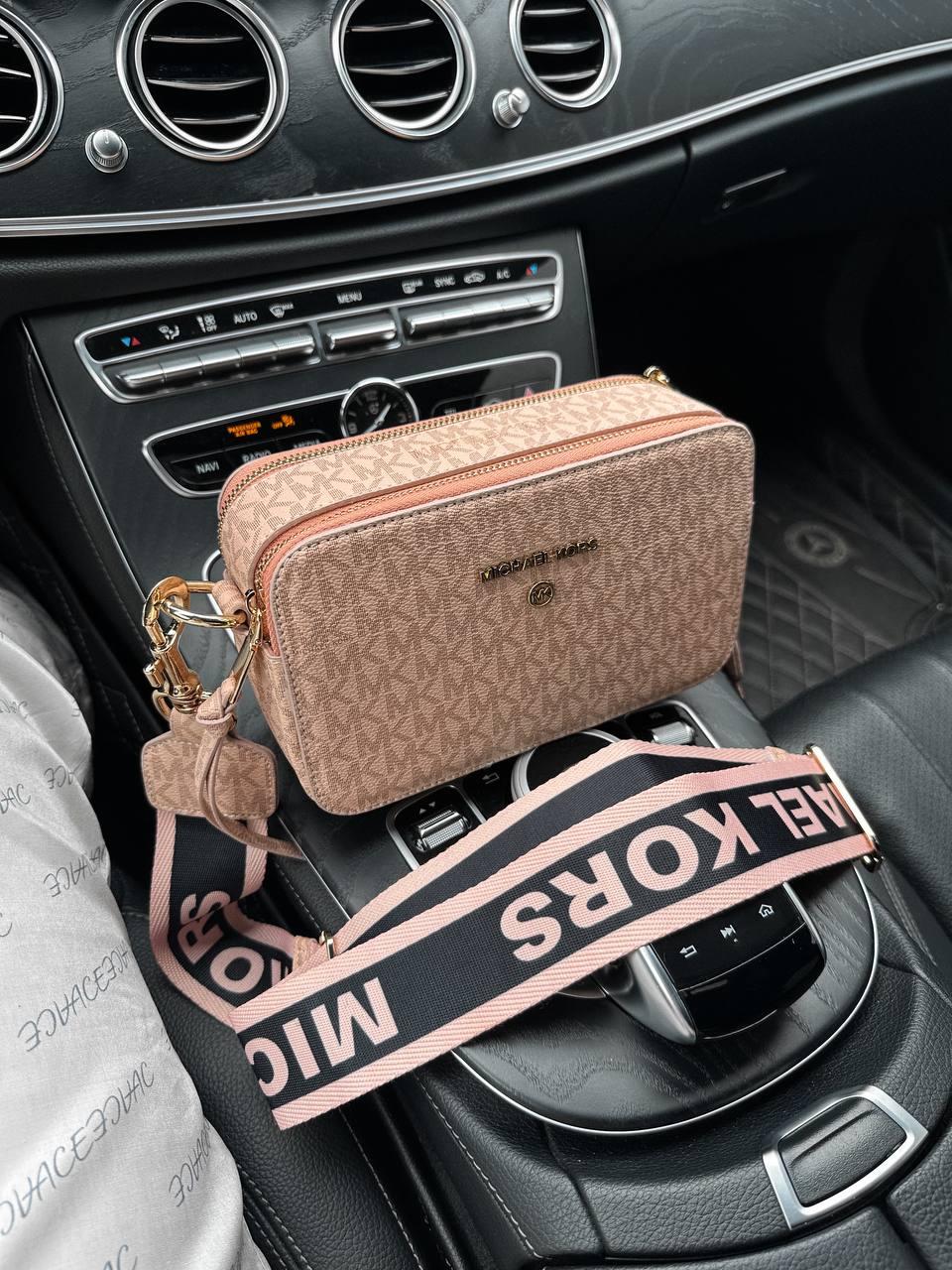 Жіноча сумка Michael Kors Crossbody (бежева) стильна містка ділова сумка Gi11315топ